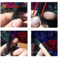 Handmade Wooden Clover Bamboo Crochet Hooks For Dreadlocks